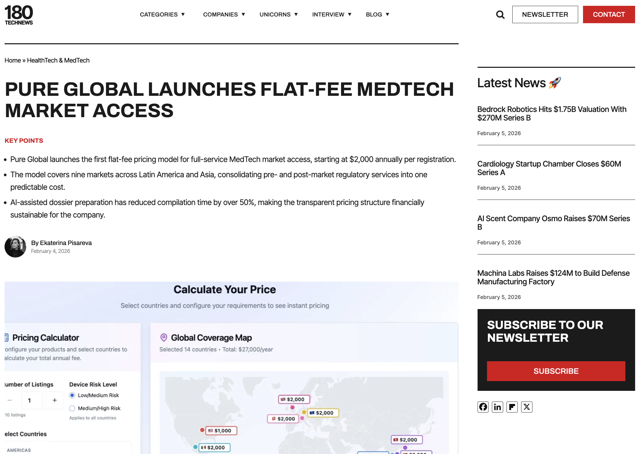 Pure Global Launches Flat-Fee MedTech Market Access