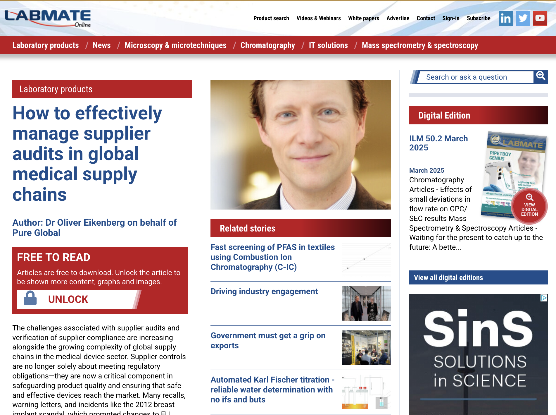 How to effectively manage supplier audits in global medical supply chains