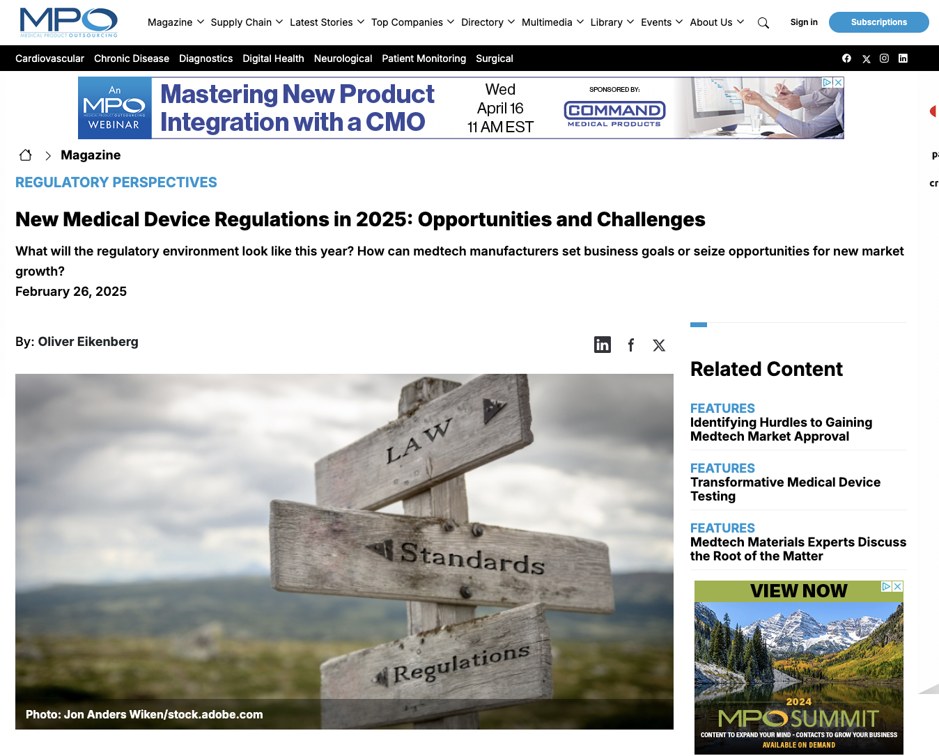 New Medical Device Regulations in 2025: Opportunities and Challenges