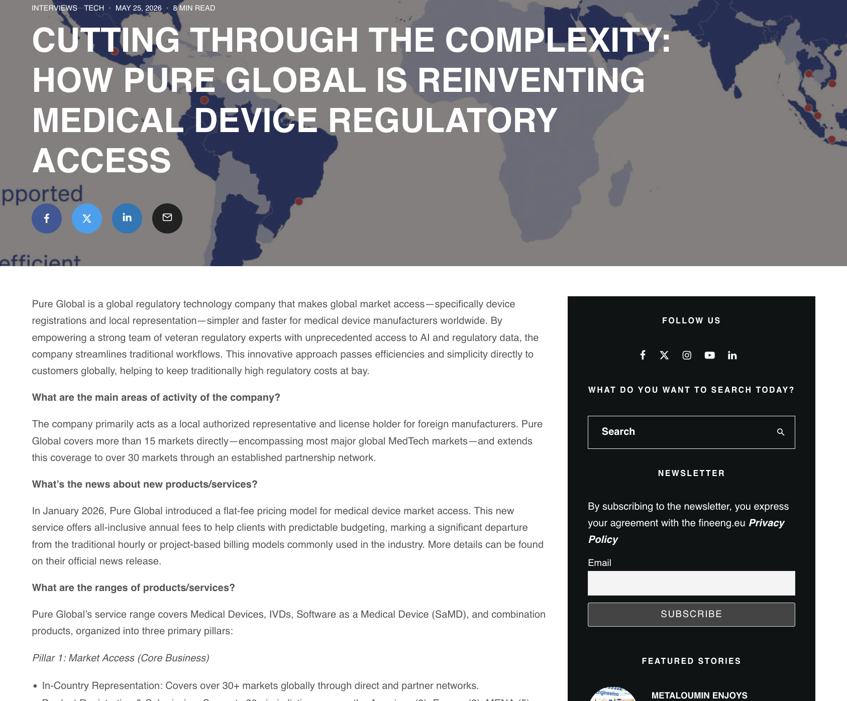 Cutting Through the Complexity: How Pure Global Is Reinventing Medical Device Regulatory Access